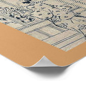 江戸町、奥村の新吉原、浮世雅信 ポスター (角)