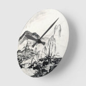 江蘇省11月 ラウンド壁時計 (傾斜)