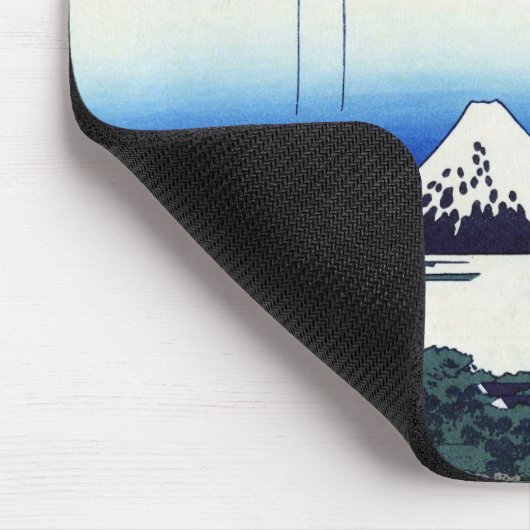 江都駿河町三井,北斎北斎三井店から富士山を見る マウスパッド (コーナー)