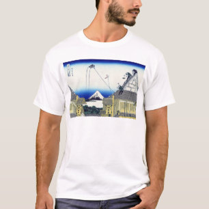 江都駿河町三井,北斎北斎三井店から富士山を見る Tシャツ