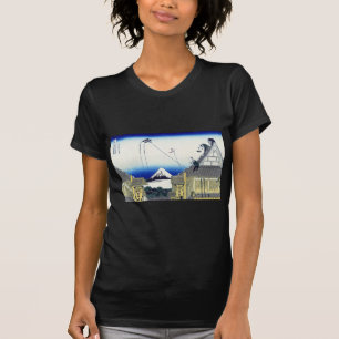 江都駿河町三井,北斎北斎三井店から富士山を見る Tシャツ
