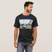江都駿河町三井,北斎北斎三井店から富士山を見る Tシャツ (正面フル)