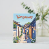 江陵路地 韓国 ポストカード (スタンド正面)