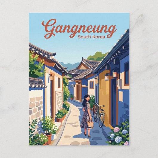 江陵路地 韓国 ポストカード (正面)