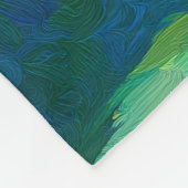 池おもしろいで泳ぐ黒猫 | アー予測できなト フリースブランケット (角)