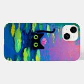 池おもしろいで泳ぐ黒猫 | アー予測できなト Case-Mate iPhoneケース (裏面 (横))
