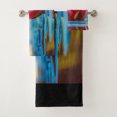 池かわいらしの蓮の花の写真 バスタオルセット (インサイチュ)