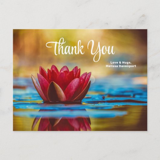 池かわいらしの蓮の花の写真|過去記事 ポストカード (正面)