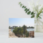 池での美しい一日 ポストカード (スタンド正面)