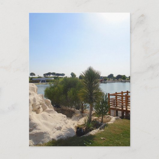 池での美しい一日 ポストカード (正面)