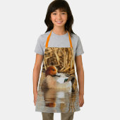 池でハンサムな見知らぬユーラシアのウィゲオンダック エプロン (インサイチュ)