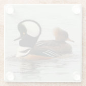 池でパーカーを飼った人魚の集まり ガラスコースター (裏面)