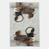 池でパーカーを飼った人魚の集まり キッチンタオル (縦)