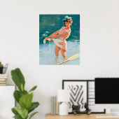 池でピンと立つ ポスター (ホームオフィス)