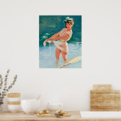 池でピンと立つ ポスター (キッチン)