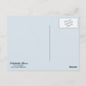 池で冬の鹿 ポストカード (裏面)