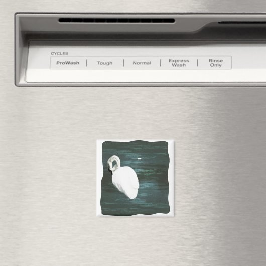 池で白鳥 マグネット (インサイチュ (食洗機))