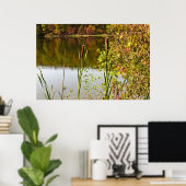 池で秋 ポスター (ホームオフィス)