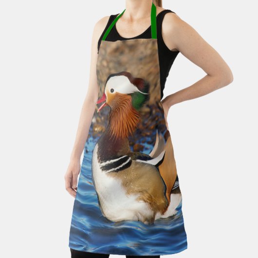 池で美しいおしゃべりのみかん エプロン (インサイチュ)