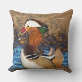 池で美しいおしゃべりのみかん クッション (正面)