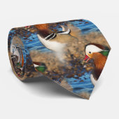 池で美しいおしゃべりのみかん ネクタイ (ロール)