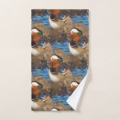 池で美しいおしゃべりのみかん バスタオルセット (ハンドタオル)