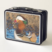 池で美しいおしゃべりのみかん メタルランチボックス (裏面)