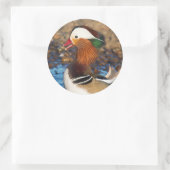 池で美しいおしゃべりのみかん ラウンドシール (バッグ)