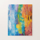 池との印象主義の景色 ジグソーパズル (縦)