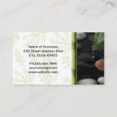 池と竹 | ハーブの枝 名刺 (裏面)