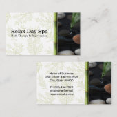 池と竹 | ハーブの枝 名刺 (正面/裏面)