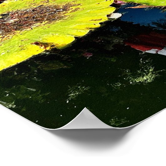 池と葉プエルトバラルタのポスター ポスター (角)