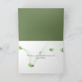 池にサイグネットを持つ誕生日の白鳥 カード (内部)