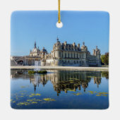 池に映るシャトー·ド·チャンティリ セラミックオーナメント (裏面)