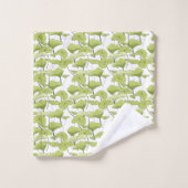 池に浮かぶカワハス バスタオルセット (ウォッシュタオル)