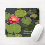 池に浮かぶダリア マウスパッド (マウス)