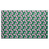 池に浮かぶピンクの睡蓮 ファブリック (ヤード)