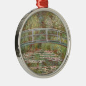 池に浮かぶ睡蓮の橋 メタルオーナメント (右)