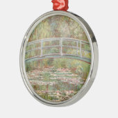 池に浮かぶ睡蓮の橋 メタルオーナメント (左)