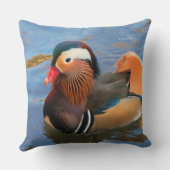 池に浮かぶ美しいみかん クッション (裏面)