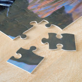 池に浮かぶ美しいみかん ジグソーパズル (側面)