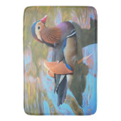 池に浮かぶ美しいみかん バスマット (正面縦)