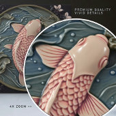 池に浮かぶ魔法のようなピンクのカルプ(《植物》スイレン) タイル