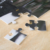 池に素晴らしパーフード付きメルガンサーダック ジグソーパズル (側面)