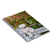 池のそばのテディベア ノートブック (右側)