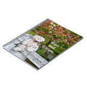 池のそばのテディベア ノートブック (左側)