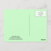 池のはがきに亀 ポストカード (裏面)