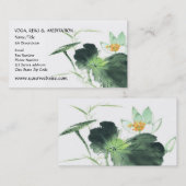 池のはす平和/中国語は絵画の芸術にブラシをかけます 名刺 (正面/裏面)