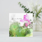 池のはすl中国人のブラシの絵画の芸術 招待状 (スタンド正面)