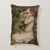 池のほとりのオフィーリア by ジョン・ウィリアム・ウォーターハウス アクセントクッション (裏面(縦))